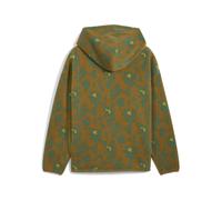 PUMA Sudadera polar con capucha Special Items con estampado integral para hombre, Ropa, Verde, M M