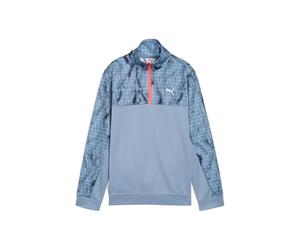 PUMA Sudadera Tad ESS AOP Poly con Media Cremallera B Crew para niño (Paquete de 1)