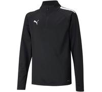 Puma - Sudadera teamLIGA Niño, Hombre, Black-White, 152 cm