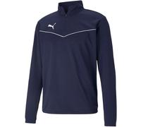 Puma - Sudadera teamRISE, Hombre, Peacoat-White, M