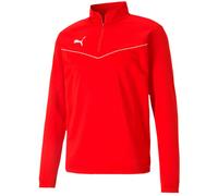 Puma - Sudadera teamRISE Niño, Hombre, Red-White, 116 cm