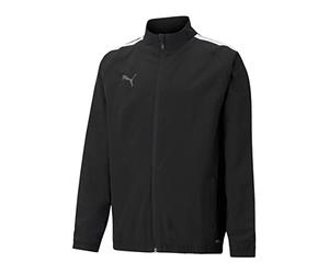 Puma Sudadera Unisex para niños Teamliga Sideline Jkt Jr, Puma Black-Puma White, 164