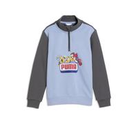 Sudadera PUMA x TRANSFORMERS con estampado y cuello con cremallera para niños, Accesoiros, Gris, 3-4Y