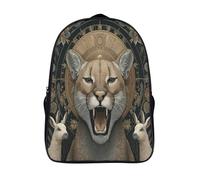 Puma sudamericano, camello Niños, Niñas Y Adolescentes, Bolsa De Escuela Ligera Para Portátil, Mochila Informal 16 inch