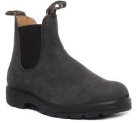 Blundstone 587 Piel Premium Chelsea Unisex Botas en Negro Ru 3-12