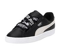Puma - Suede Heart EP, Zapatillas Mujer, Negro (Puma Black-Metallic Beige), 37 EU