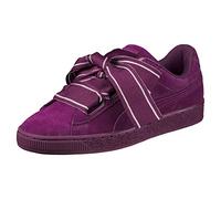Puma - Suede Heart Satin II, Zapatillas Mujer, Morado (Dark Purple-Dark Purple), 39 EU