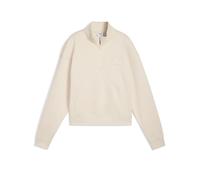 PUMA Suéter de mujer Class Comfort con media cremallera crema | XS