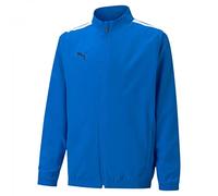 PUMA Suéter Unisex Teamliga Sideline Jkt Jr para niños, Eléctrico Azul Limonada-puma Blanco, 152