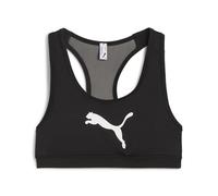 Sujetador deportivo de fitness puma 4keeps bra p, black big whit, M