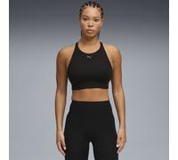 PUMA Sujetador con escote alto SHAPELUXE para mujer, Ropa, Negro, S