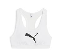 PUMA Sujetador deportivo '4KEEPS ' negro / blanco, Talla L
