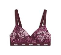 PUMA Sujetador Deportivo Acolchado para Mujer, Ruby Combo, L