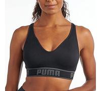 Puma Women's Solstice Seamless Sports Bra Sujetador Deportivo, Opaco, Negro, L para Mujer