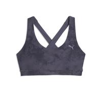 PUMA Sujetador deportivo estampado CLOUDSPUN para mujer, Accesoiros, Gris, XS