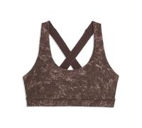 PUMA Sujetador deportivo estampado CLOUDSPUN para mujer, Accesoiros, Marrón, S