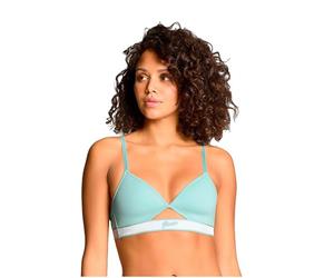 Puma Sujetador Deportivo P Boo Triangle Top para Mujer (1 Unidad), Verde Menta, XL