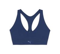PUMA Sujetador deportivo Shapeluxe Mid para mujer, Accesoiros, Azul, S