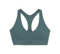 PUMA Sujetador deportivo Shapeluxe Mid para mujer, Accesoiros, Verde, S