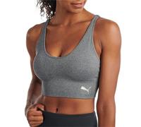 PUMA Seamless Sports Bra Sujetador Deportivo, Opaco, Heather Grey, L Mujeres