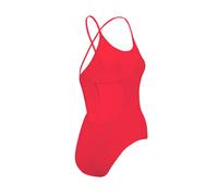 PUMA Swim Women's V-Neck Cross back Swimsuit, Ropa, Rojo, L L