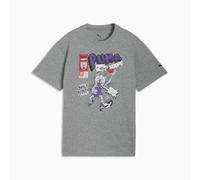 PUMA Camiseta de baloncesto holgada Flagrant Foul juvenil, Accesoiros, Gris, 9-10Y 9-10Y