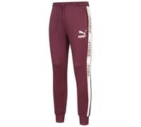 Puma T7 Track Pantalones Hombre Entrenamiento Sport Informal Pantalón Rojo Nuevo