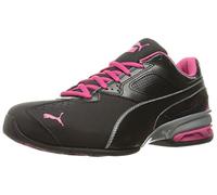 Puma Tazon 6 WN's FM - Tenis de Entrenamiento Cruzado para Mujer, Negro, Plateado, Remolacha, Morado, 40.5 EU