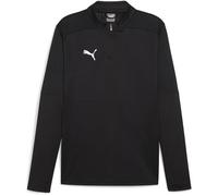 PUMA Teamfinal Training 1/4 Zip Top Ajustado, Negro Plata, S Unisex Adulto