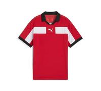 PUMA teamCLASSIC Match Jersey Jr, 140, Rojo, Blanco y Negro