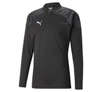 PUMA Teamcup Training 1/4 Zip Top Parte Superior Ajustada, Hombre, Negro Black, M