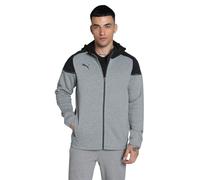 PUMA Teamcup Casuals Hooded Jkt Chaqueta con Capucha, Hombre, Gris, XL