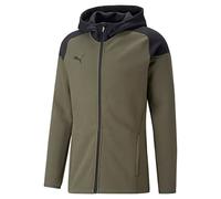 PUMA Teamcup Casuals Hooded Jkt Chaqueta con Capucha, Hombre, Verde Musgo, M