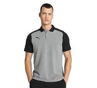 PUMA Teamcup Casuals Polo, Hombre, Gris, L