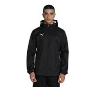 PUMA Teamfinal Allweather Jkt Chaqueta con Capucha, Black Silver, XL Unisex Adulto