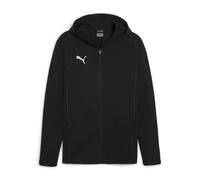 PUMA Teamfinal Casual con Capucha Jkt Chaqueta Negro Plata, XL Unisex Adulto