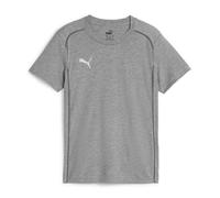 PUMA Teamfinal Casual tee Jr Camiseta, Unisex Adulto, Gris Medio Jaspeado Plata, 116