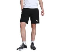 PUMA - teamFINAL Casuals Shorts, Pantalones Cortos de Punto Adultos Unisex, PUMA Black-PUMA Silver, 658538