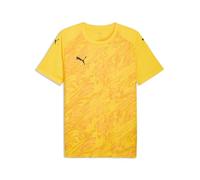 PUMA teamFINAL Graphic Jersey Jr, 164, Amarillo más rápido, Negro-Amarillo, chisporroteo