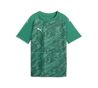 PUMA teamFINAL Graphic Jersey Jr, 164, Verde Deportivo, Blanco, Verde Potente