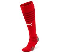 PUMA TeamFINAL - Medias de fútbol (talla 43-46), color rojo y blanco