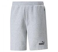 PUMA teamFINAL-Pantalones Cortos Casuales, Hombre, Gris, S