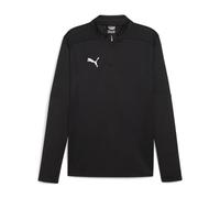 PUMA Teamfinal Training 1/4 Zip Top Ajustado, Negro Plata, S Unisex Adulto