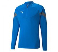 PUMA TeamFinal Training 1/4 Zip Top - Camiseta para Hombre (Talla M), Color Azul y Plateado