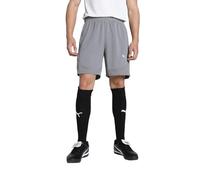 PUMA - teamFINAL Training Shorts, Pantalones Cortos de Punto Adultos Unisex, Cast Iron-PUMA Silver, 658566