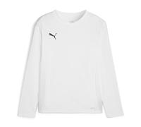 PUMA teamGOAL LS Jersey Jr Camiseta de fútbol, Unisex niños, White Black-Feather Gray, 152