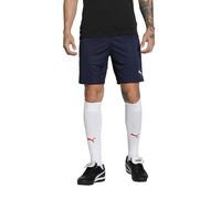 Puma - teamGOAL Shorts, Pantalones Cortos de Punto Adultos Unisex, Puma Navy-Puma White, 705752