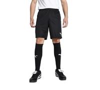 Puma Pantalón corto teamGOAL de punto Unisex Negro/Blanco M