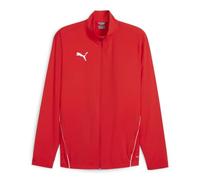 PUMA teamGOAL Sideline Jacket Chaqueta de Pista, Unisex Adulto, Rojo Blanco, L