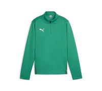 PUMA teamGOAL Training 1/4 Zip Top Jr Ajustado, Unisex niños, Sport Green White-Alpine Green, 128